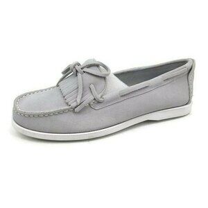 New Vanishing Elephant Nichols Grey Suede Moccasins Mens 7 Loafers Shoes